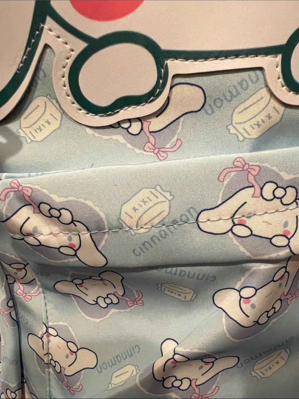 Cinnamoroll Character Backpack - Light Blue with Pink Cheeks